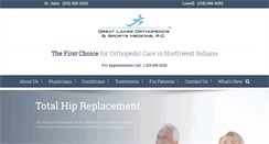 Desktop Screenshot of glorthopedics.com