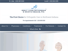 Tablet Screenshot of glorthopedics.com